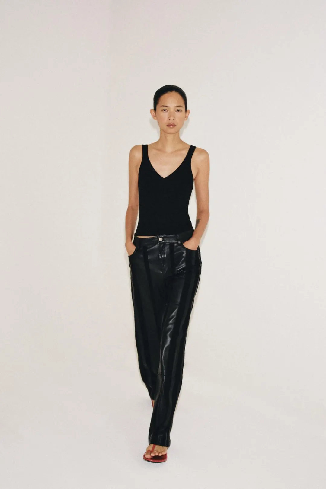 Вязаный топ на бретелях, Zara