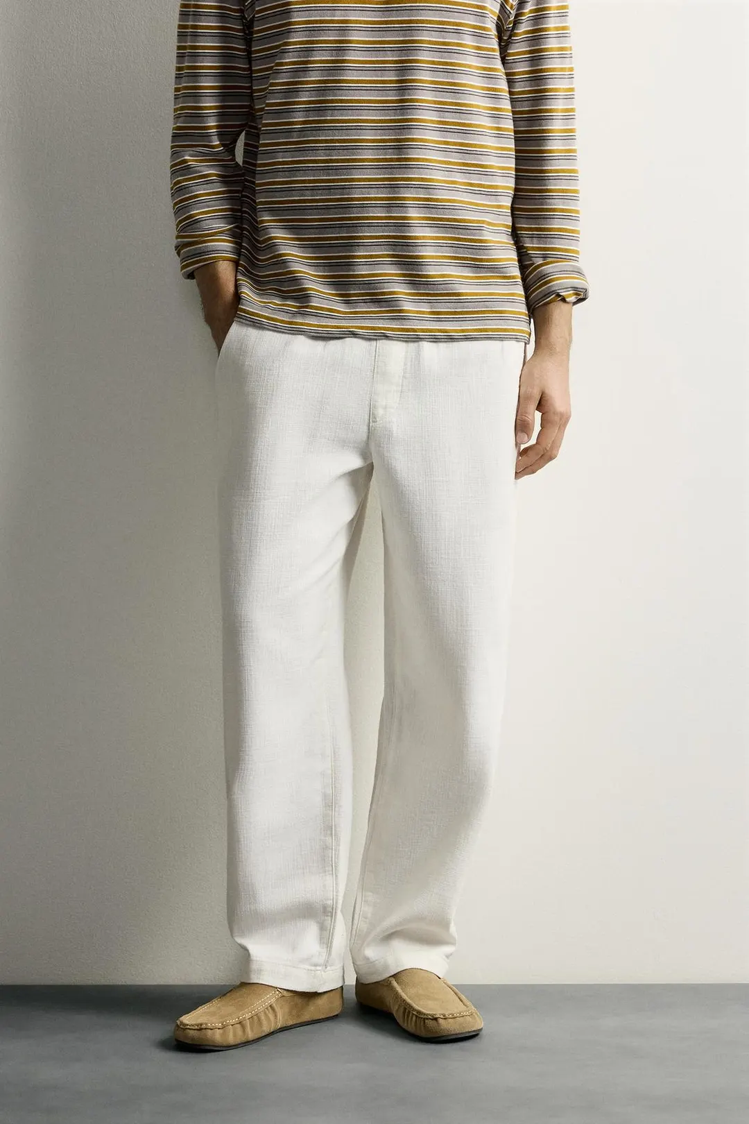 Фактурные брюки свободного кроя, Zara