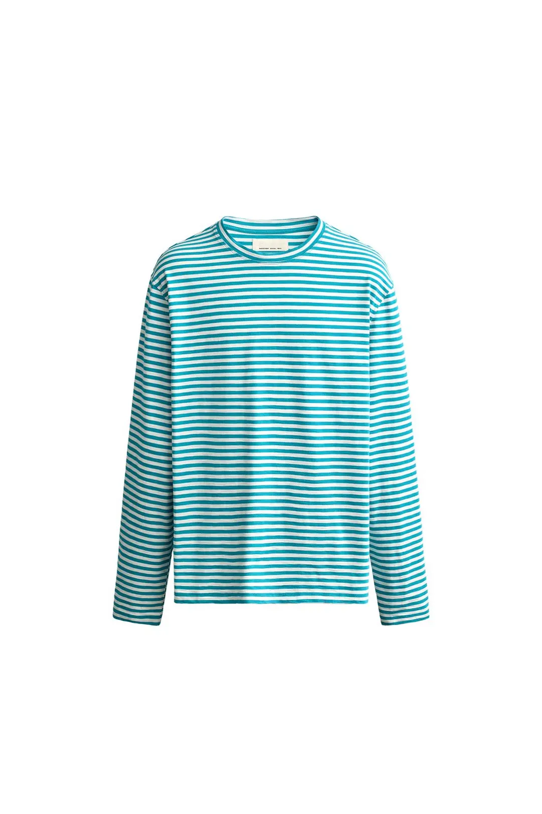Футболка прямого кроя из фактурного жаккарда в полоску, Zara