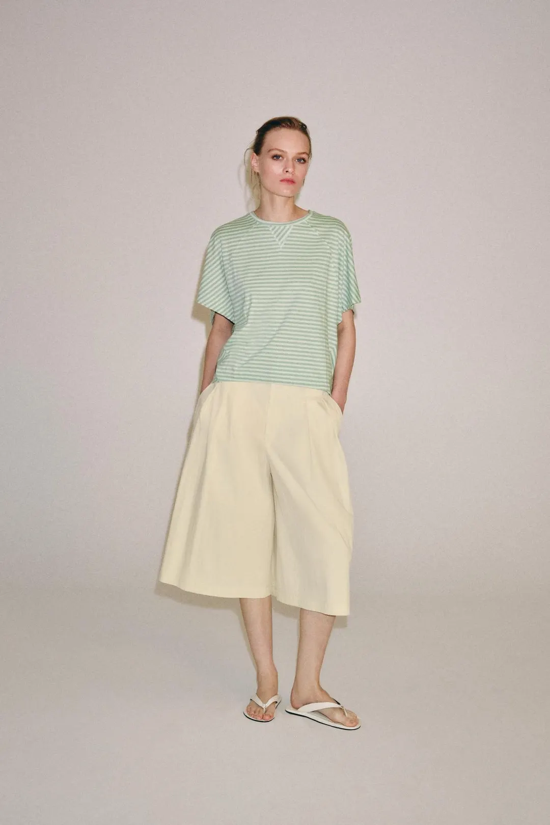 Футболка оверсайз в полоску, Zara