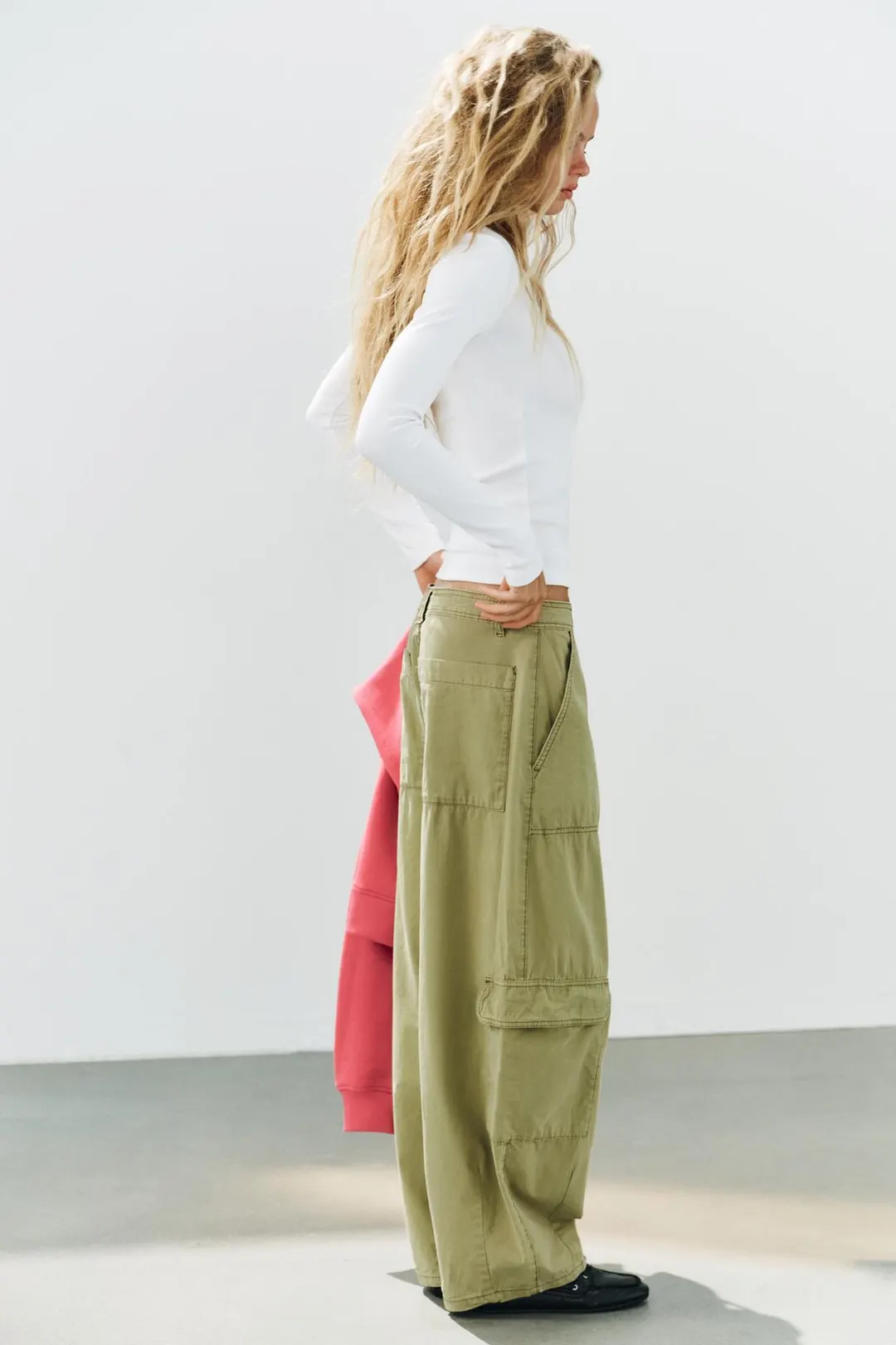 Футболка в рубчик с круглым вырезом, Zara