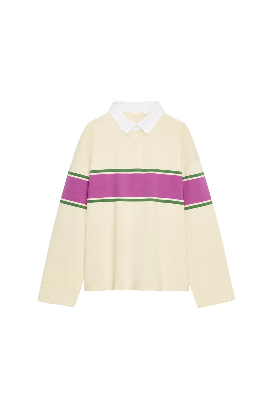 Поло комбинированное в полоску, Zara