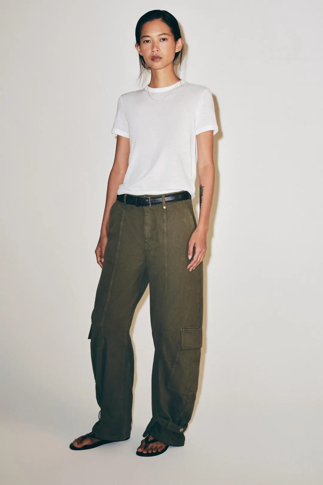 Футболка из лиоцелла с короткими рукавами, Zara