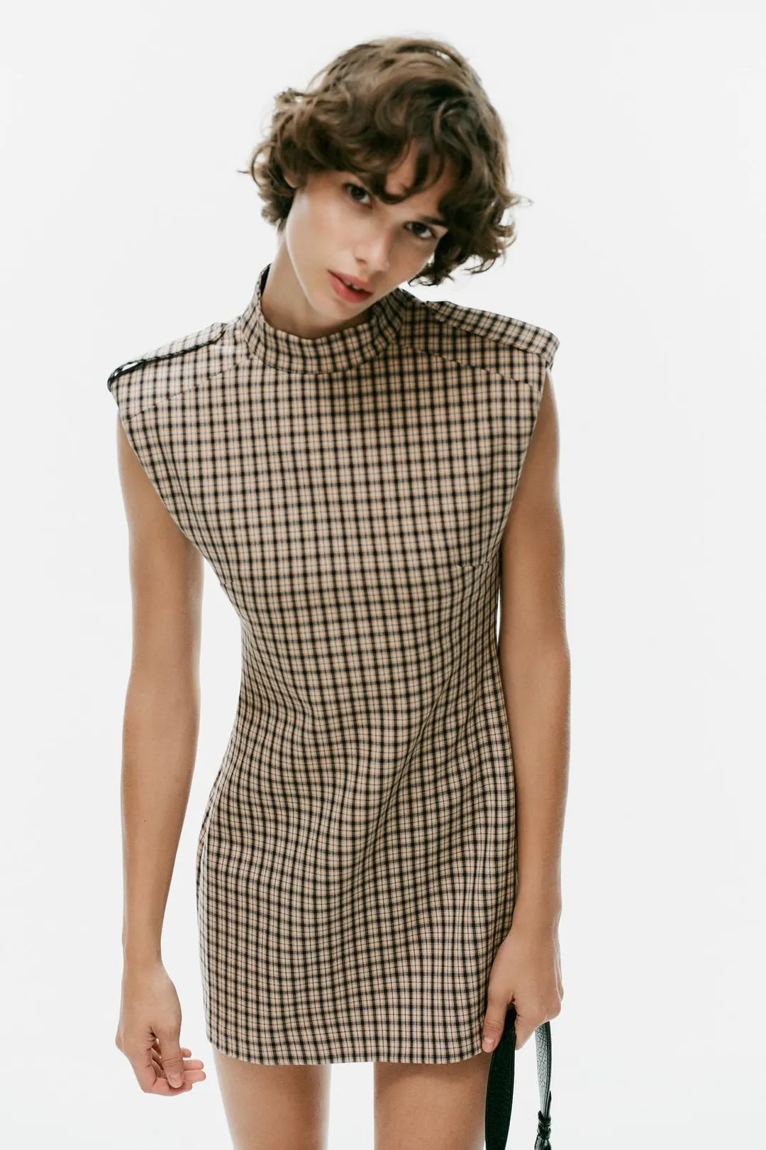 Комбинезон-шорты в клетку с хлястиками, Zara