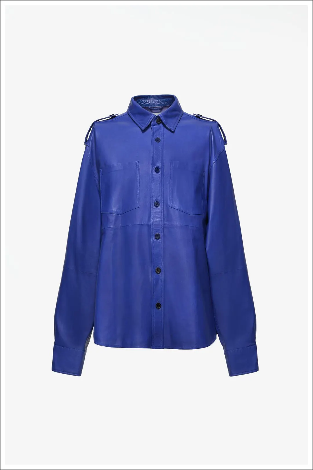 Кожаная рубашка свободного кроя Limited Edition, Zara
