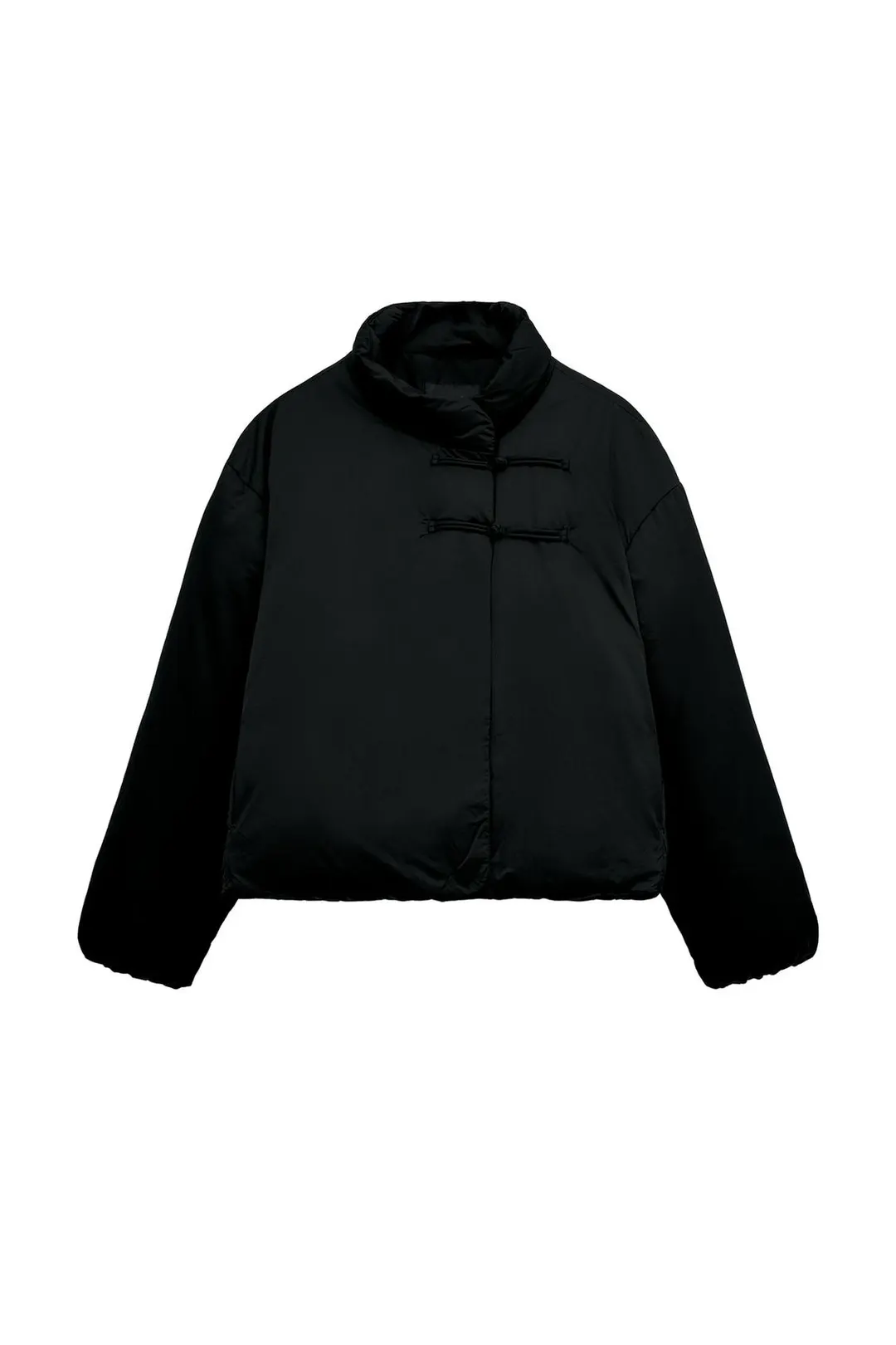 Короткий водоотталкивающий анорак с застежкой на клеванты, Zara