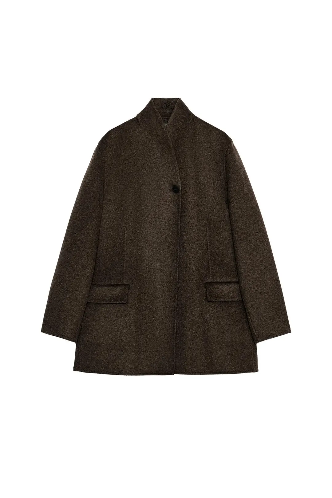 Пальто из смесовой шерсти ZW Collection, Zara