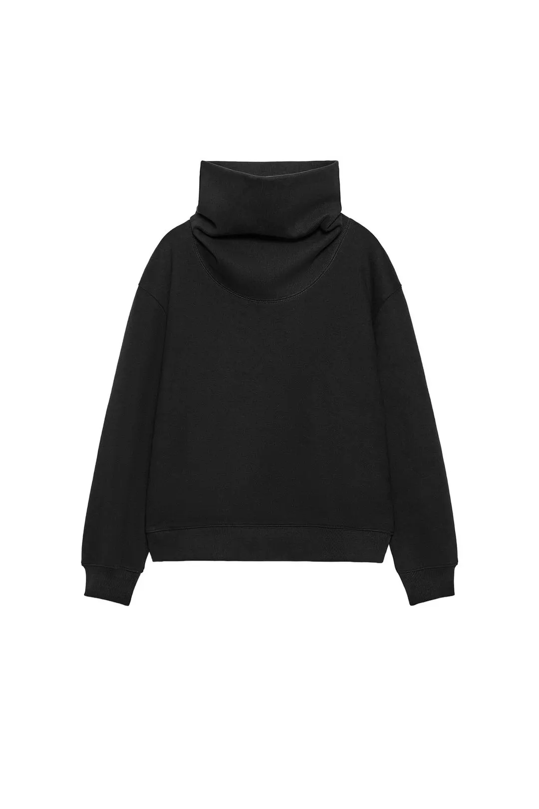 Свитшот с высоким воротником в рубчик, Zara