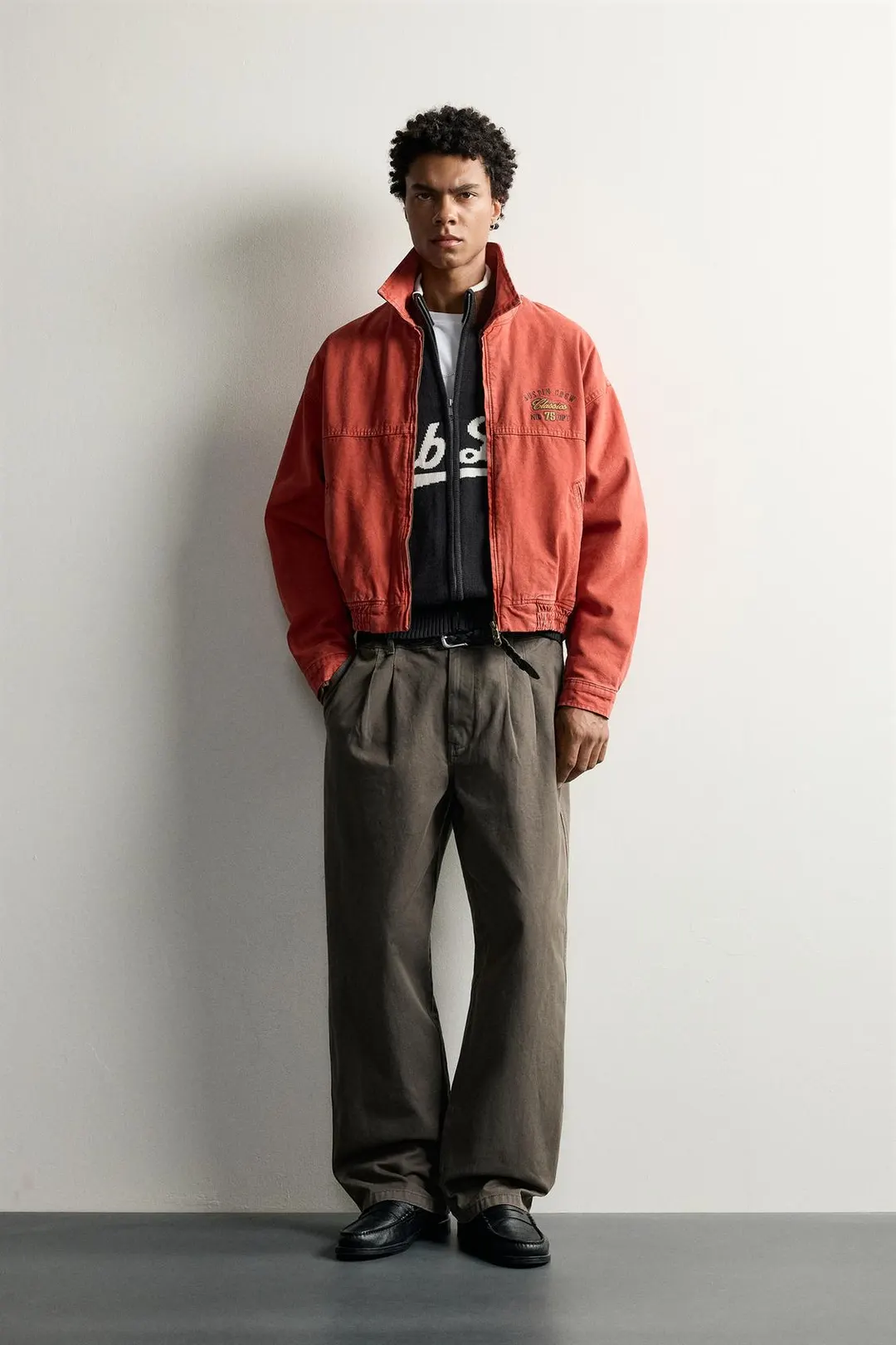 Укороченная куртка с вышивкой, Zara