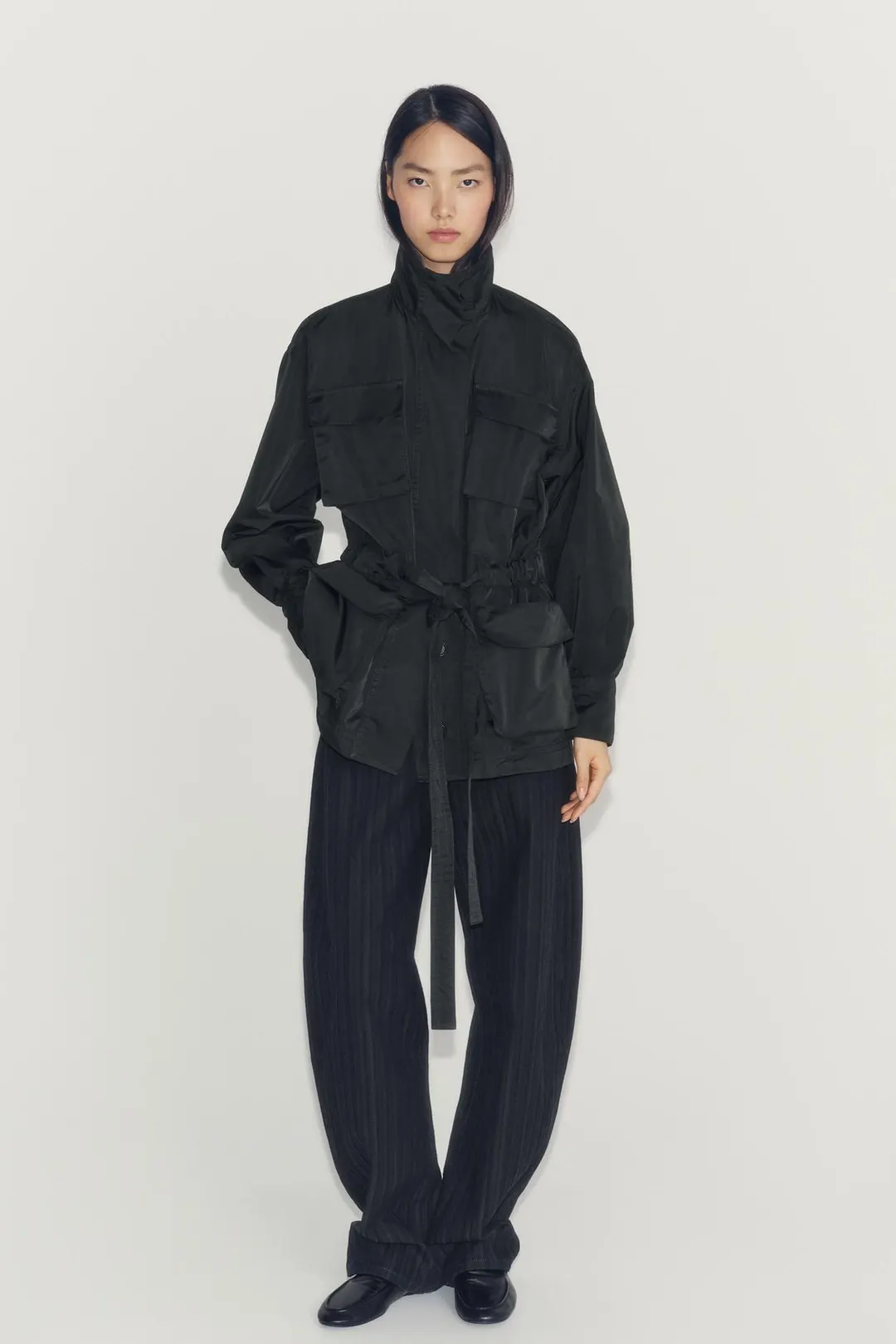 Куртка ZW Collection с поясом, Zara