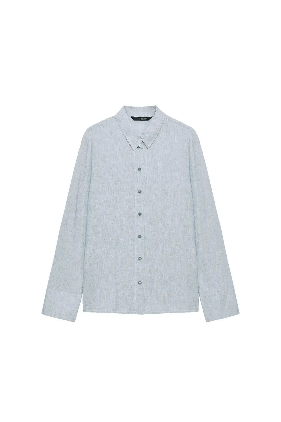 Рубашка из смесового льна ZW Collection, Zara