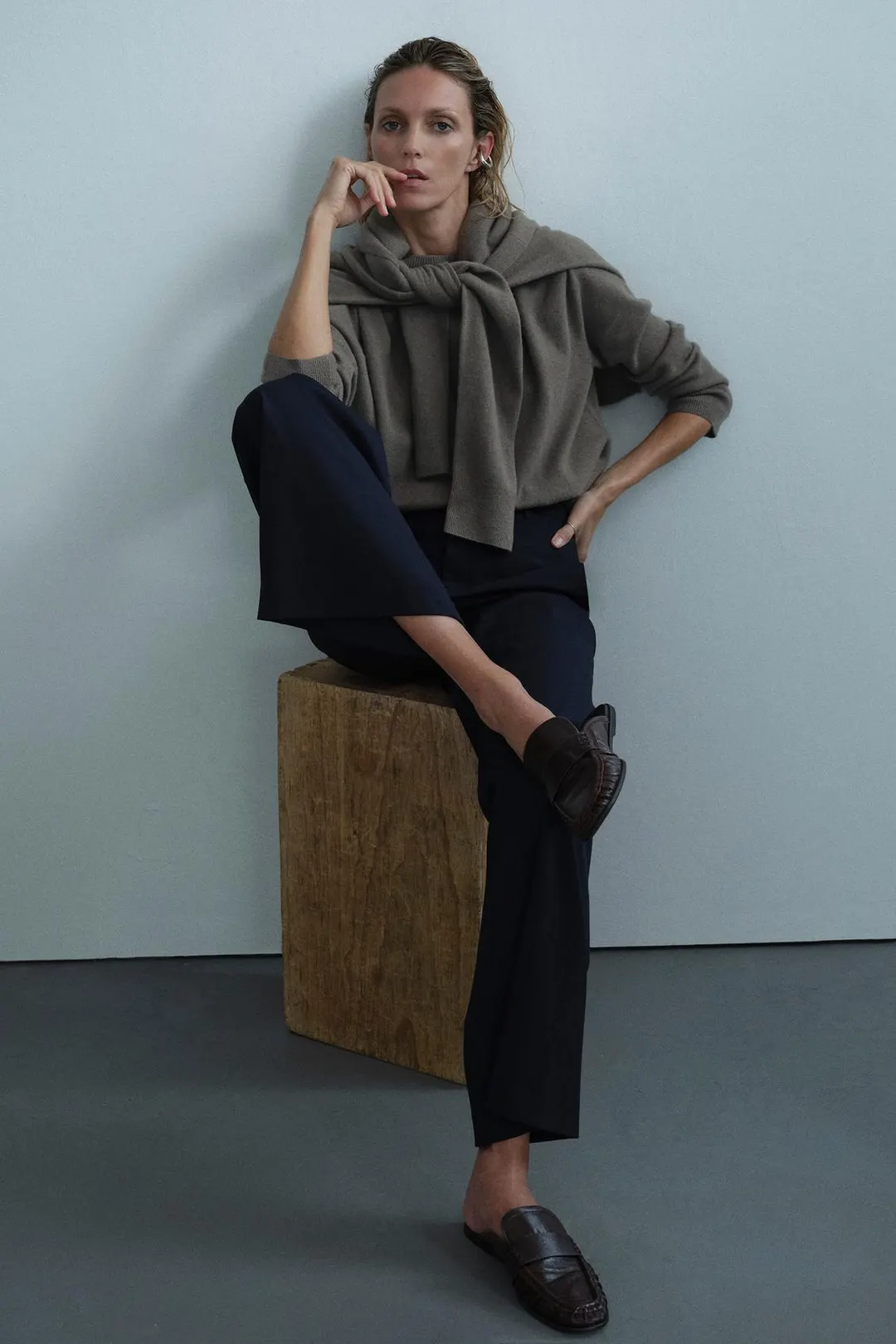 Мюли-лоферы из кожи, Zara