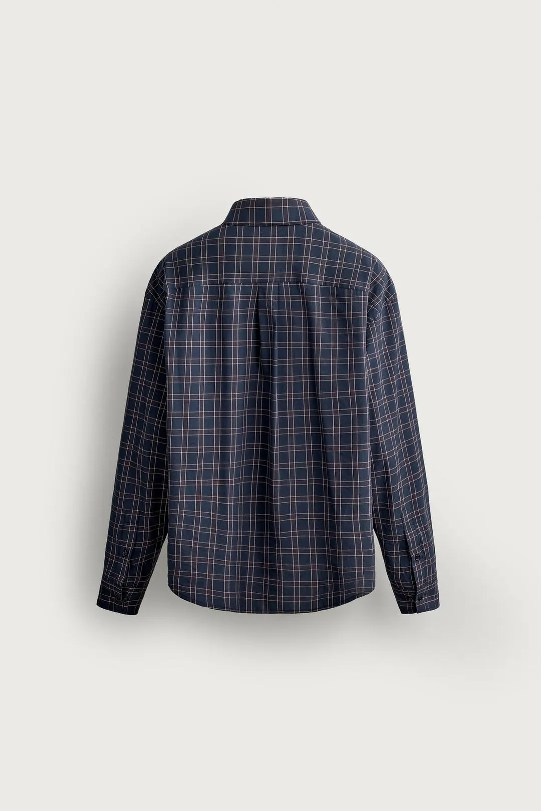 Рубашка в клетку из хлопка и шелка, Zara