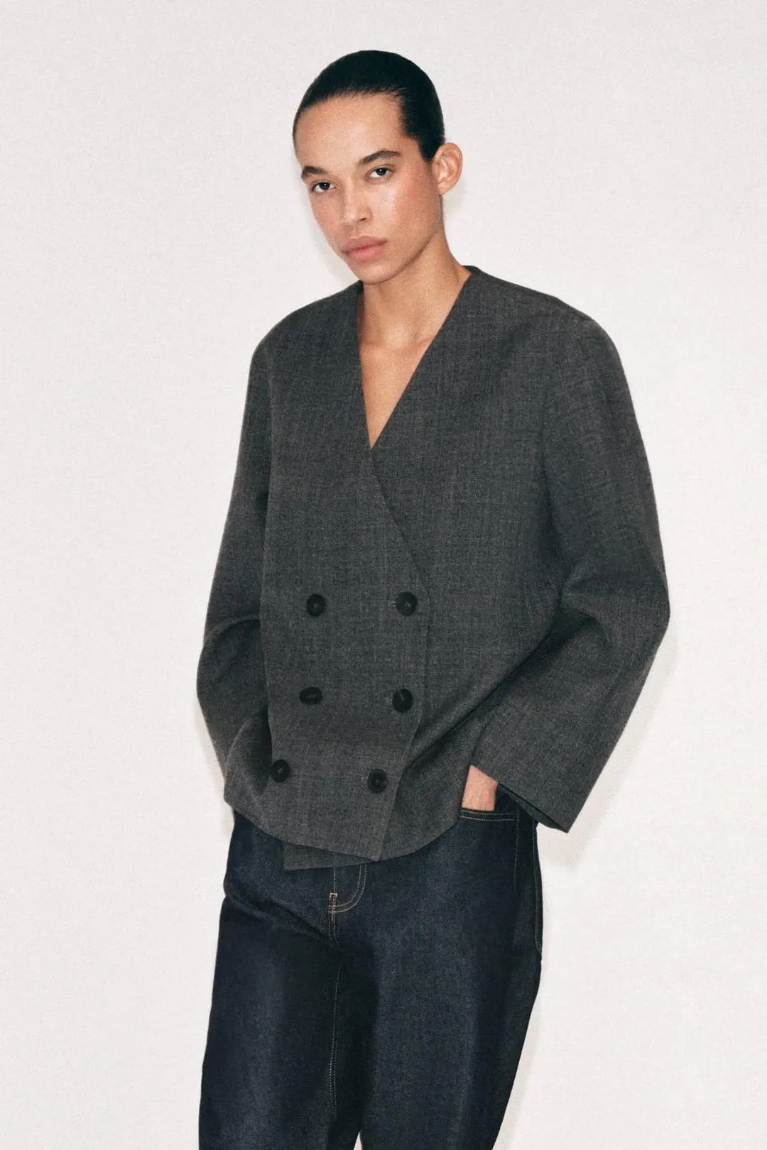 Пиджак из смесовой шерсти ZW Collection, Zara