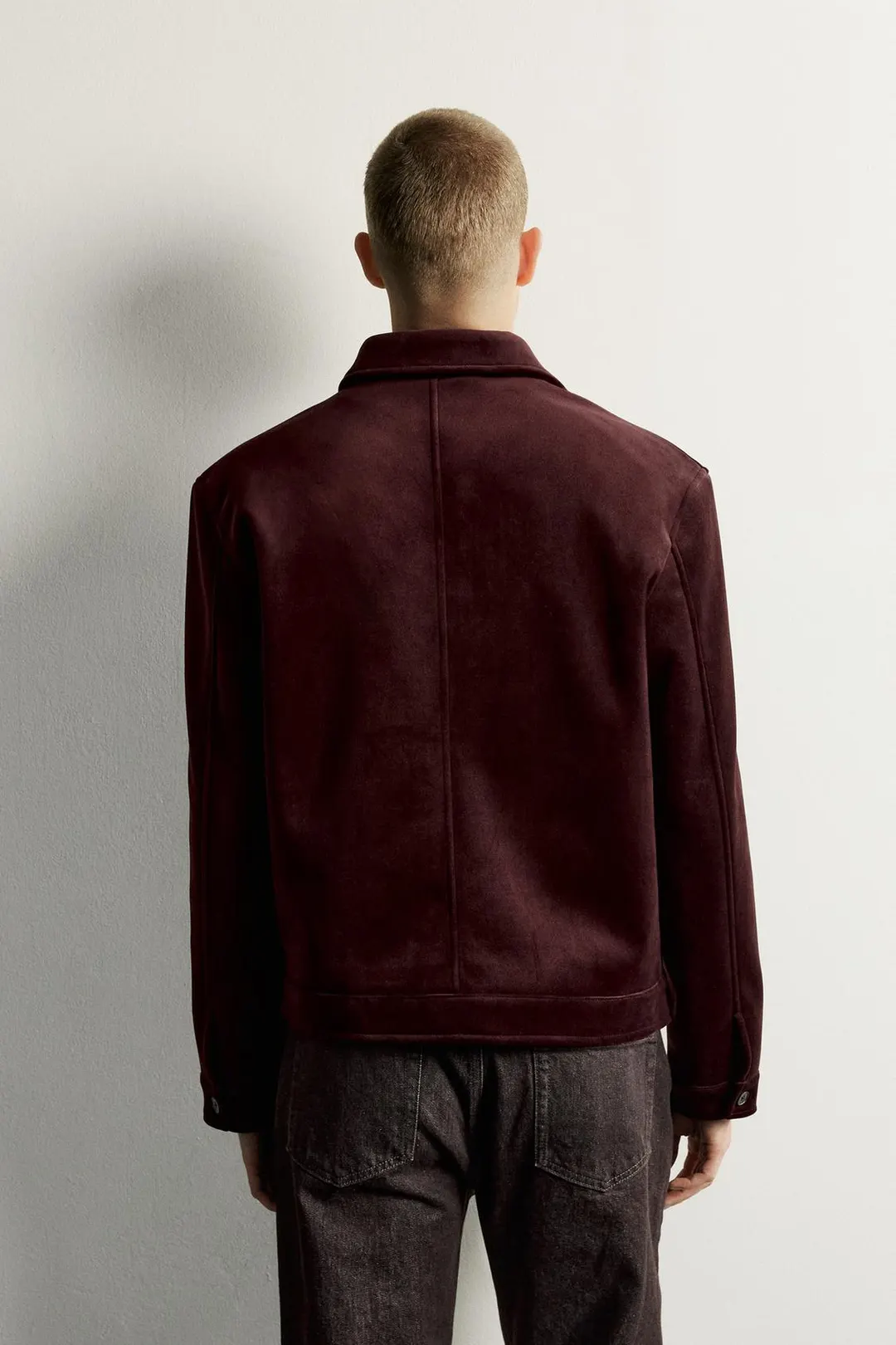 Бархатная куртка на молнии, Zara