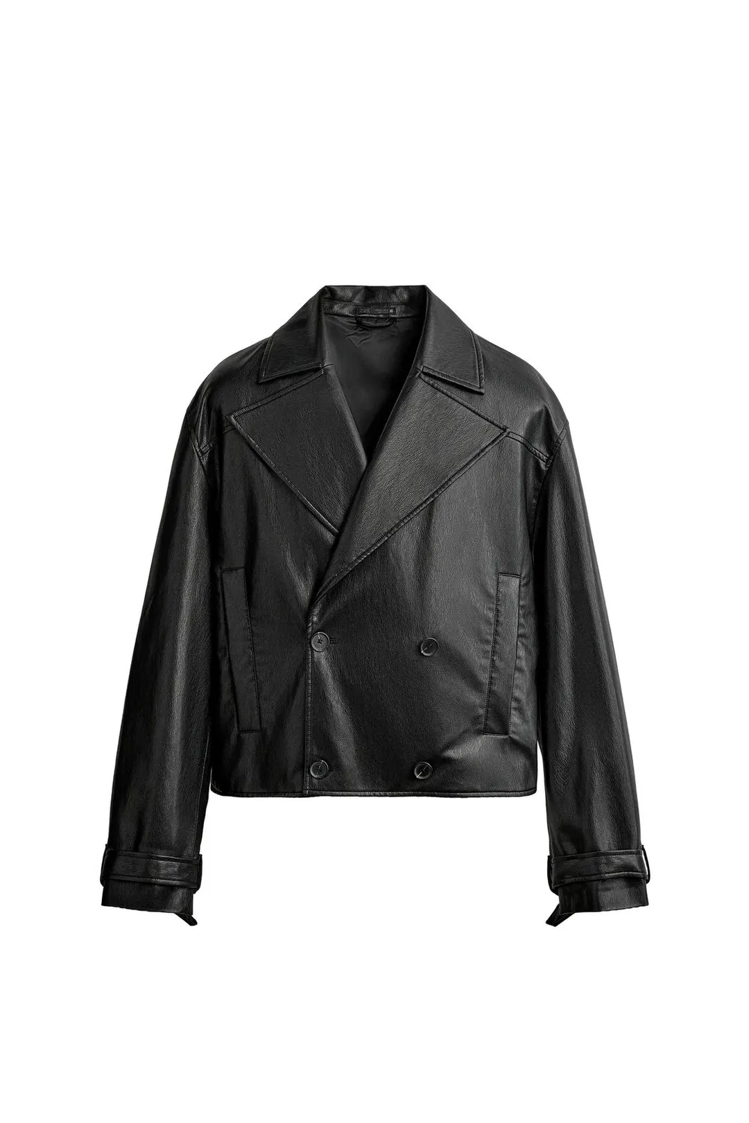 Укороченная куртка под кожу, Zara