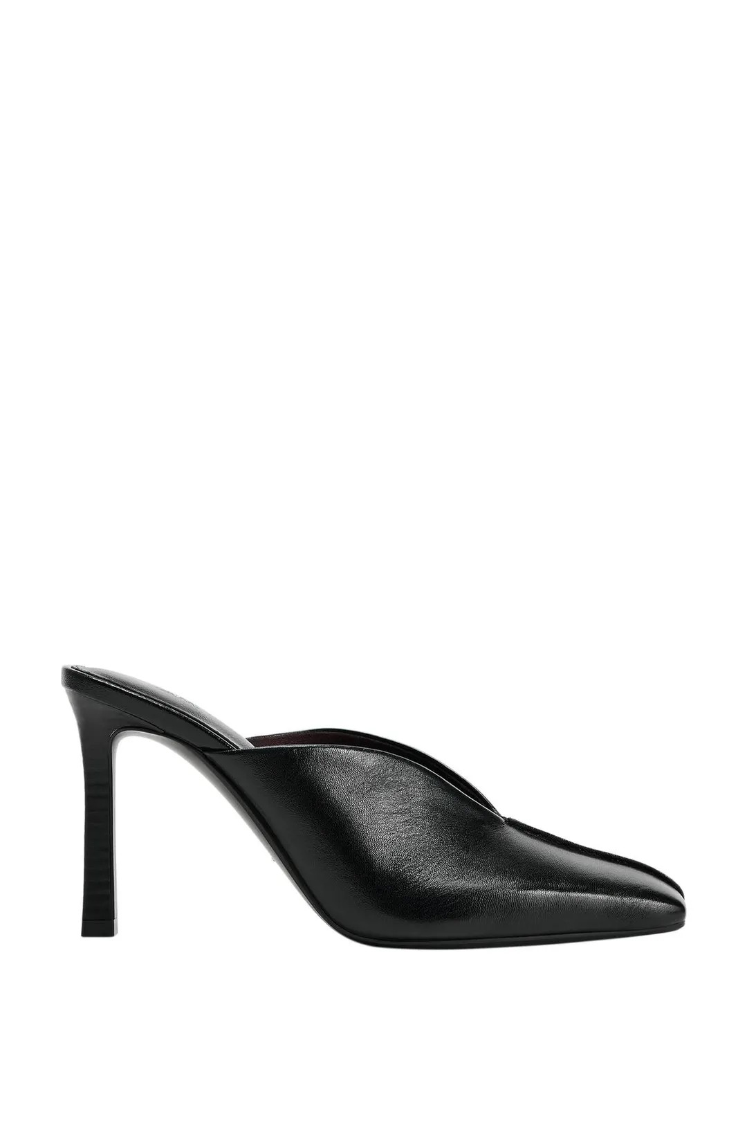 Мюли кожаные на каблуке, Zara