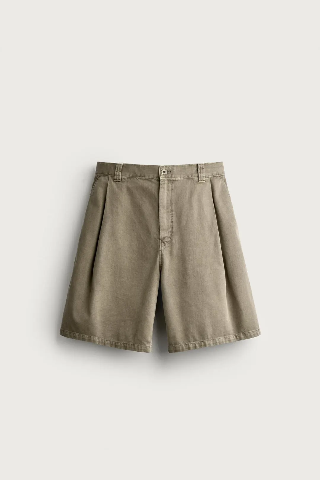 Шорты-бермуды широкие со складками, Zara