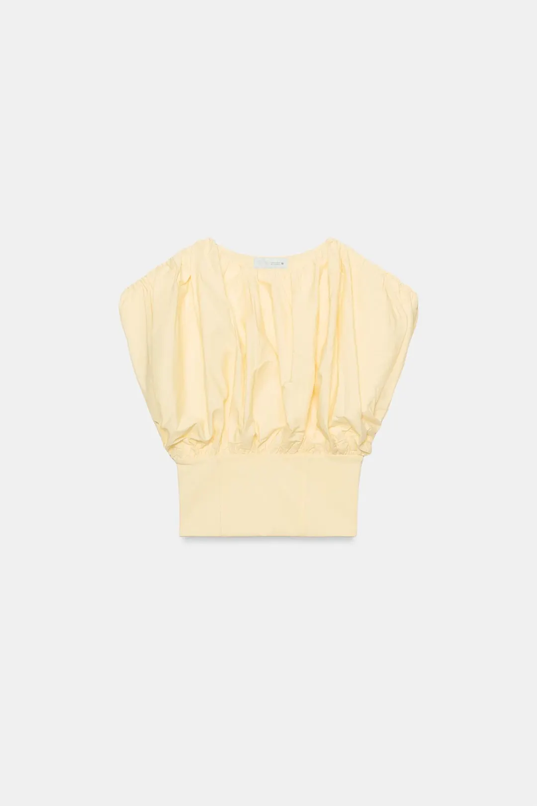 Контрастный топ объемного кроя, Zara
