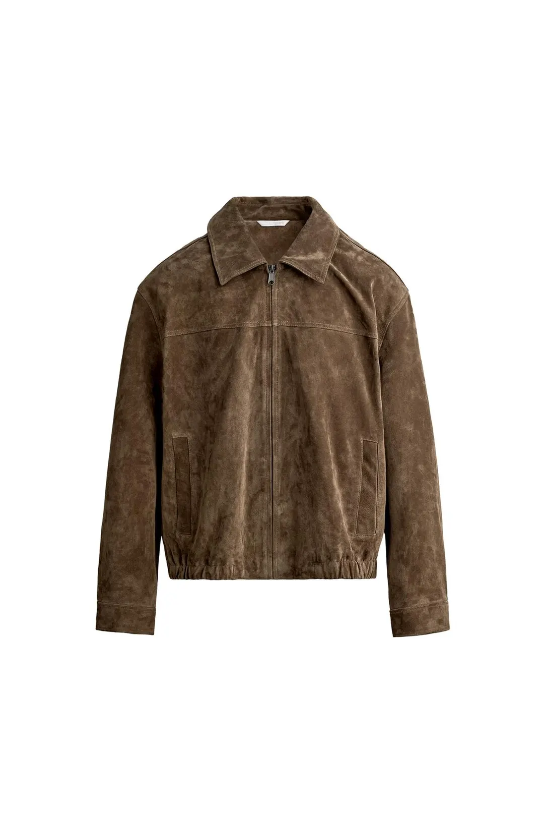 Куртка прямого кроя из замши, Zara