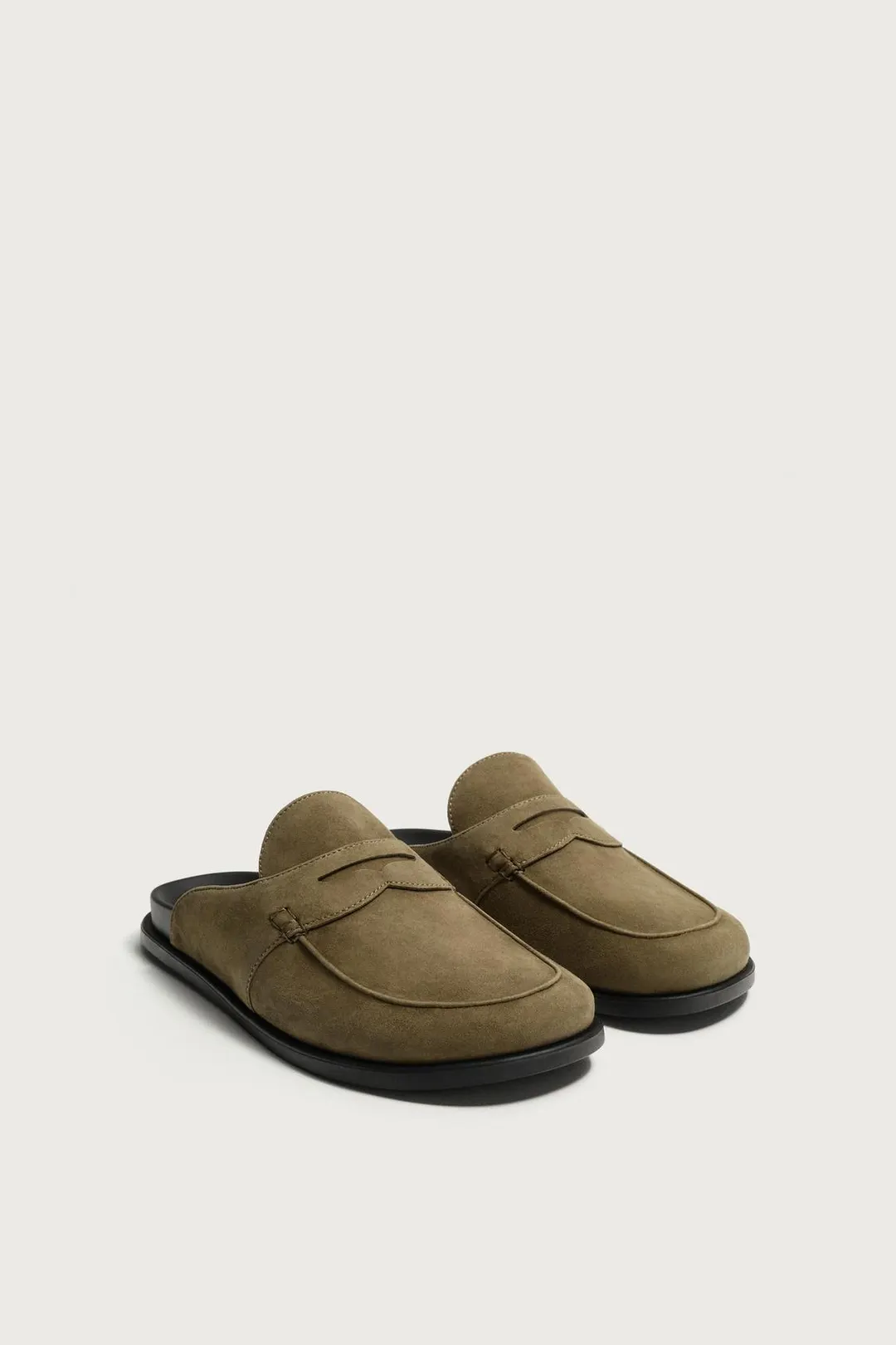 Сабо-лоферы из кожи, Zara