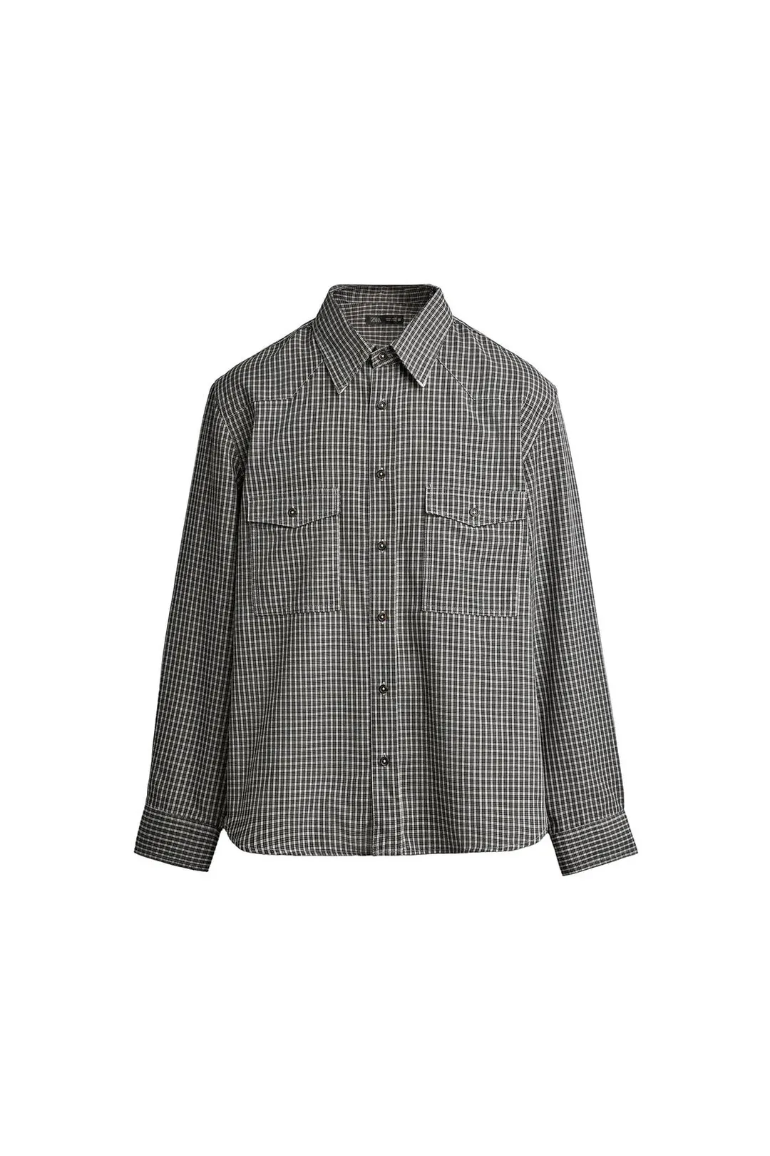 Рубашка свободного кроя в клетку, Zara