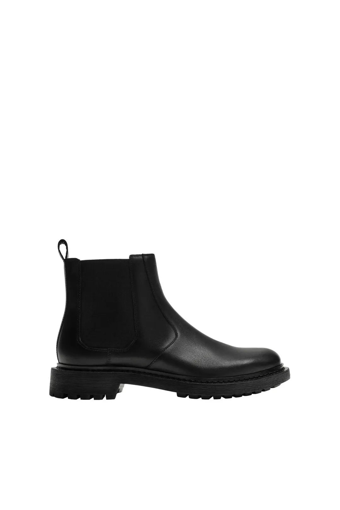 Кожаные ботинки на массивной подошве, Zara