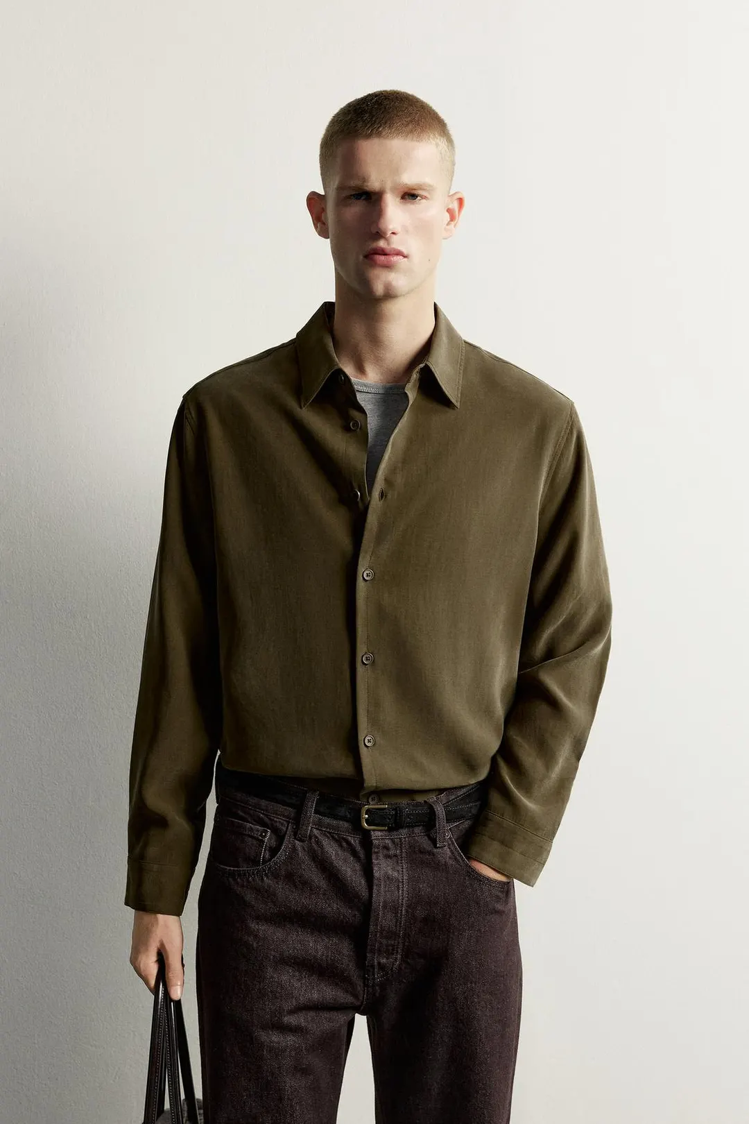 Струящаяся рубашка свободного кроя, Zara