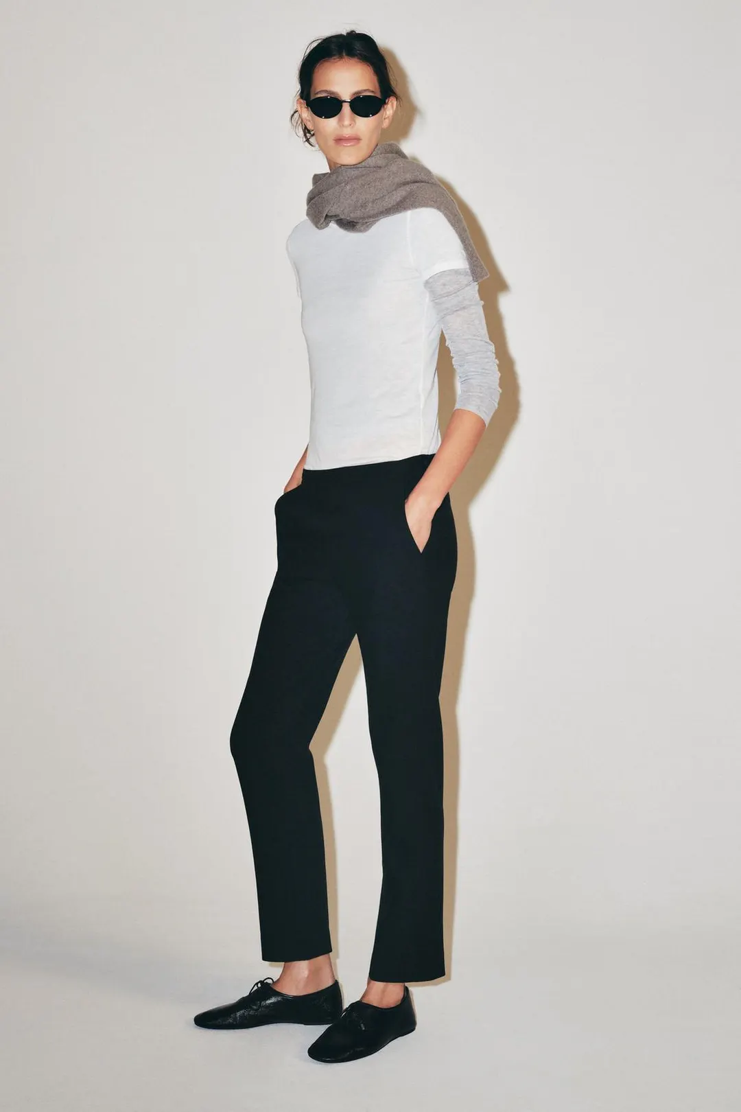 Брюки прямого кроя ZW Collection, Zara