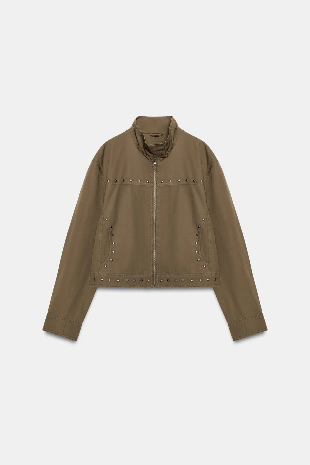 Куртка с заклепками в виде звезд, Zara