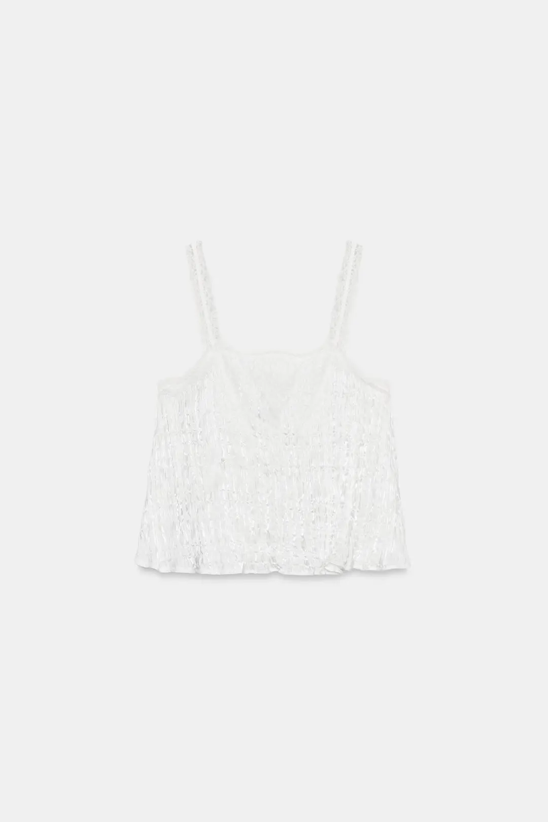 Атласный топ на бретелях, Zara