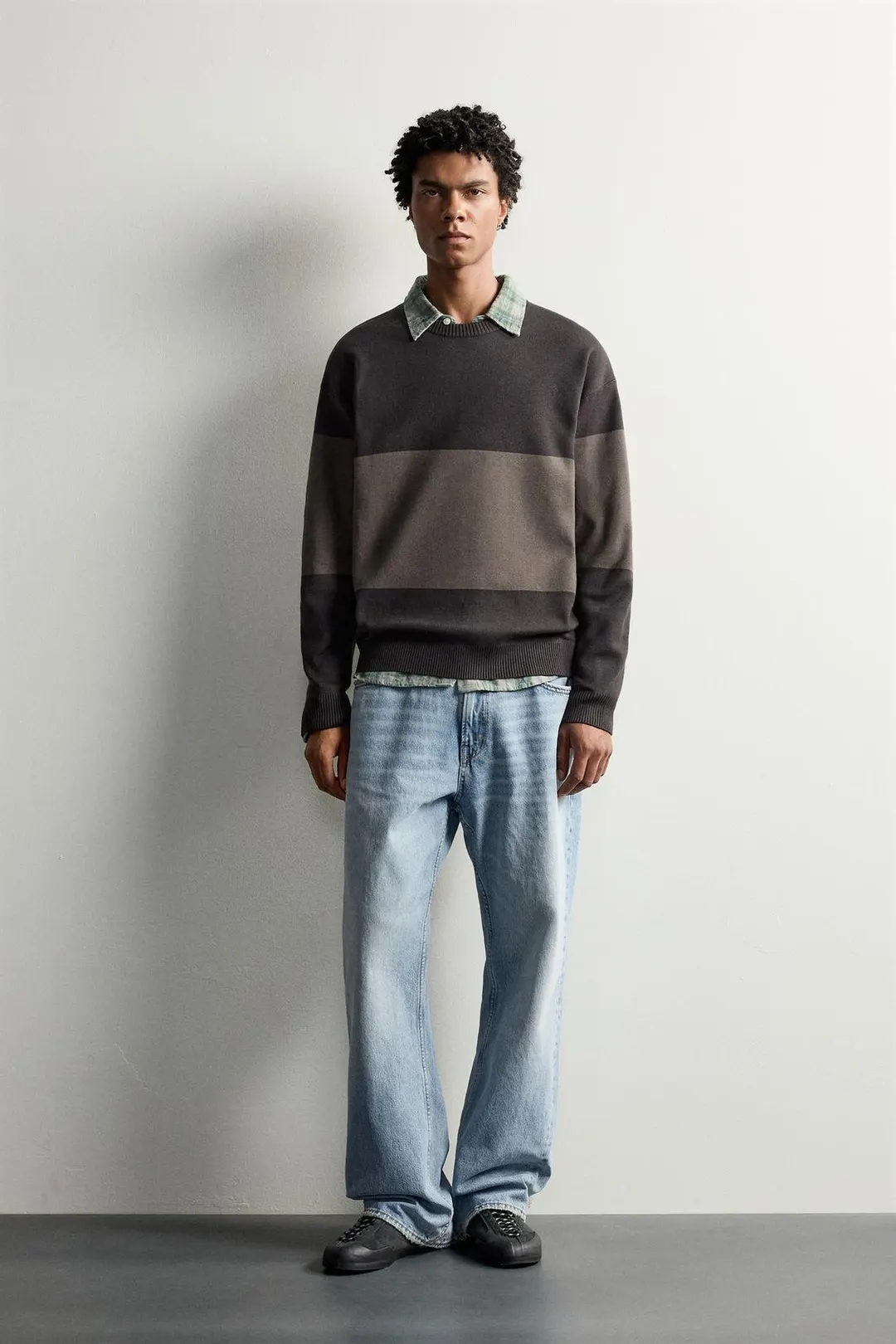 Мягкий джемпер структурного кроя, Zara