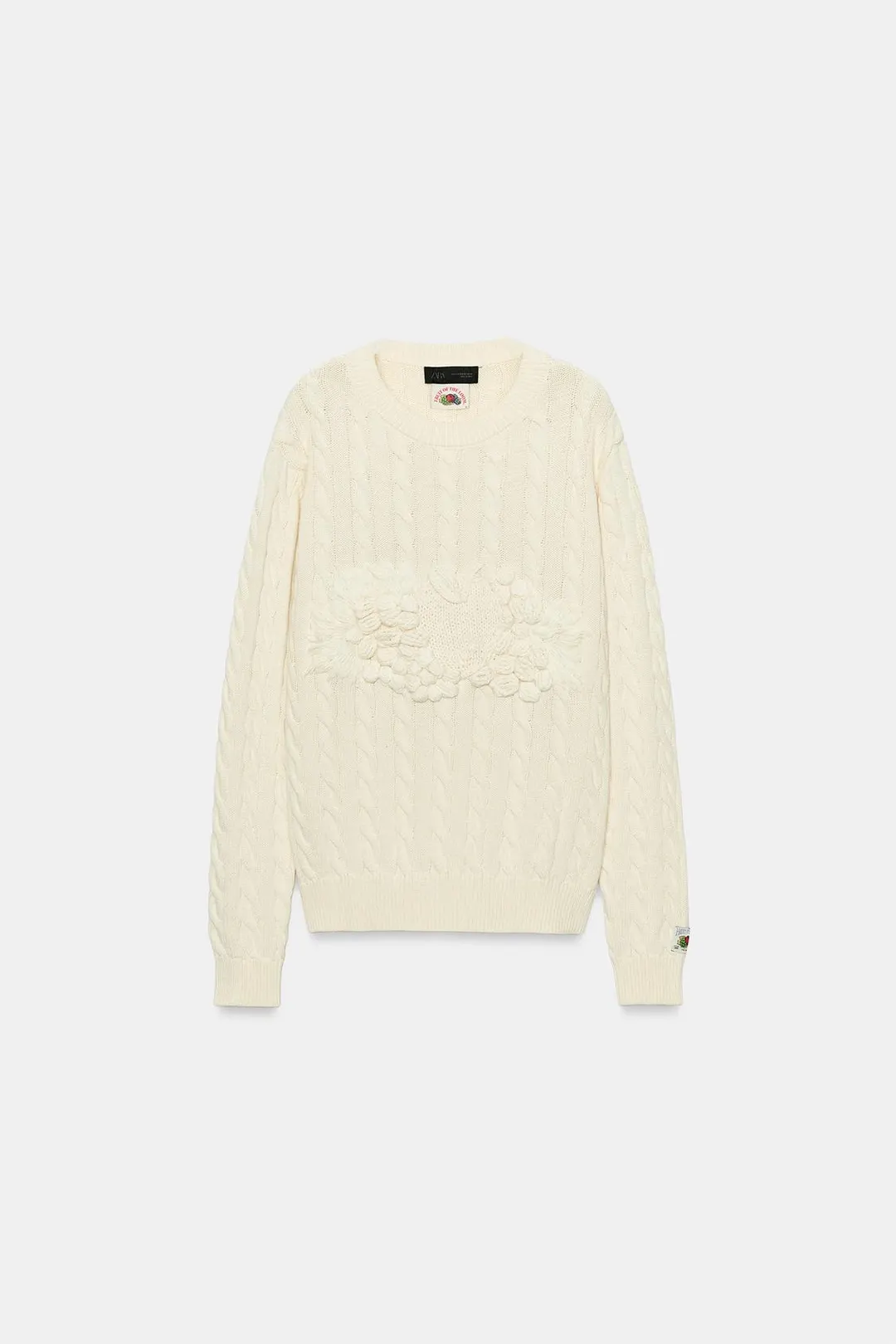 Фактурный свитер с косами Fruit of the Loom™, Zara