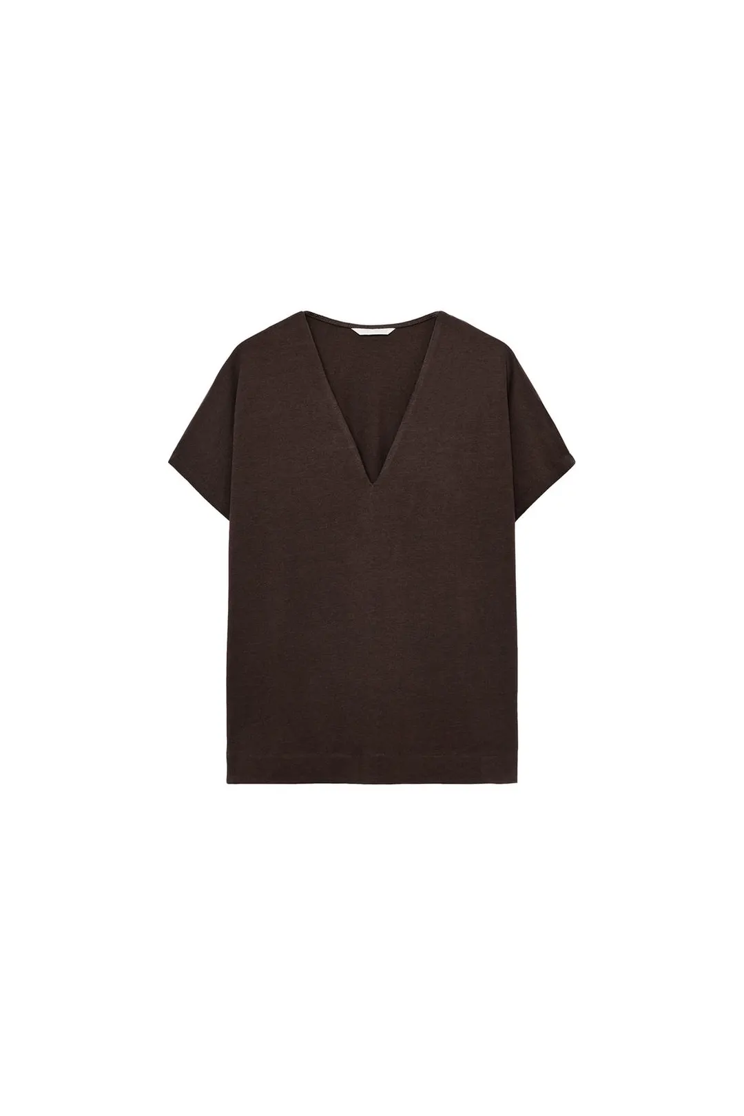 Футболка с V-образным вырезом, Zara