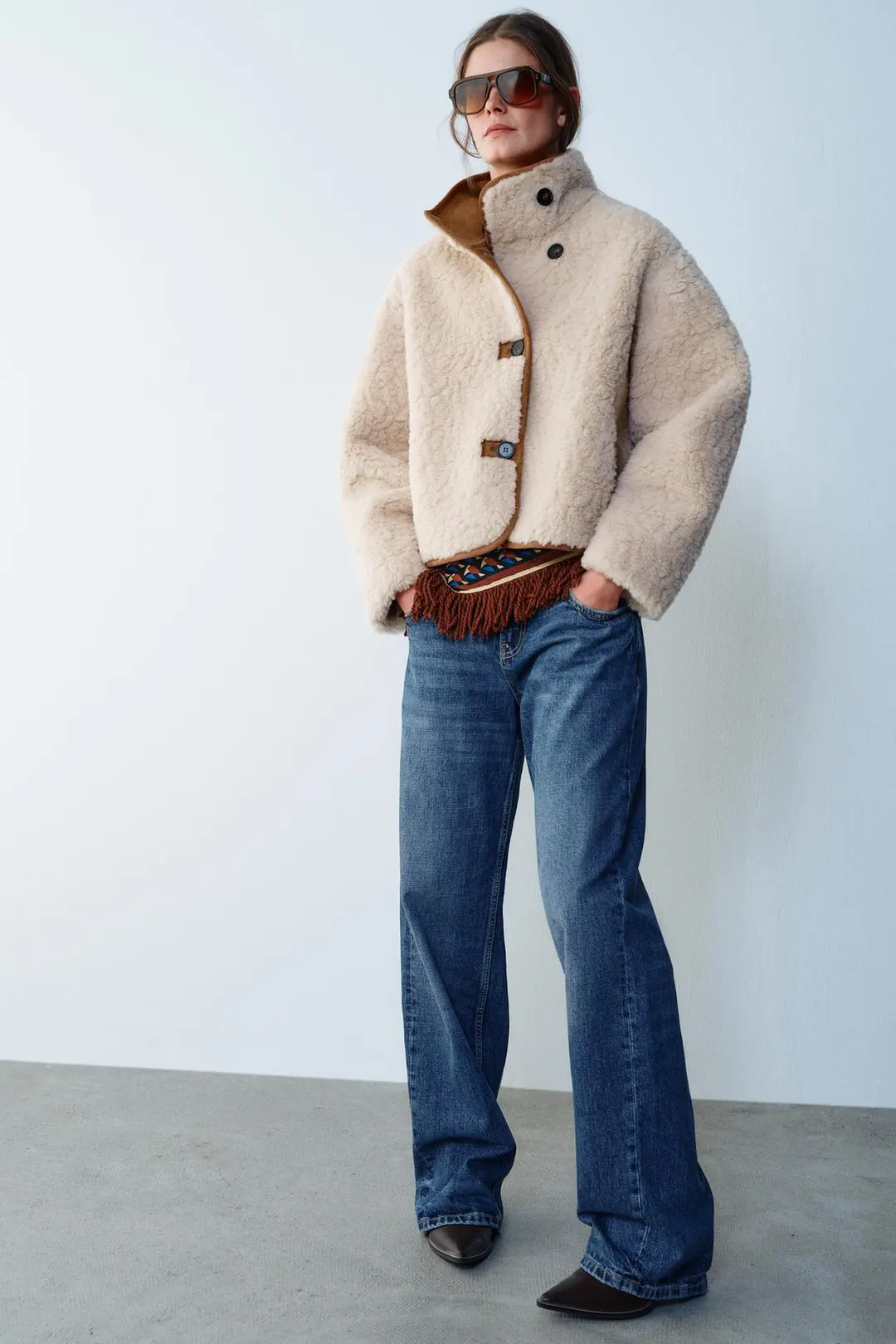 Двусторонняя куртка из двухслойной ткани, Zara