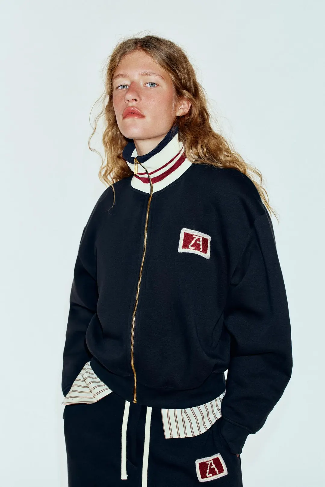 Куртка плюшевая с вышивкой ZA, Zara