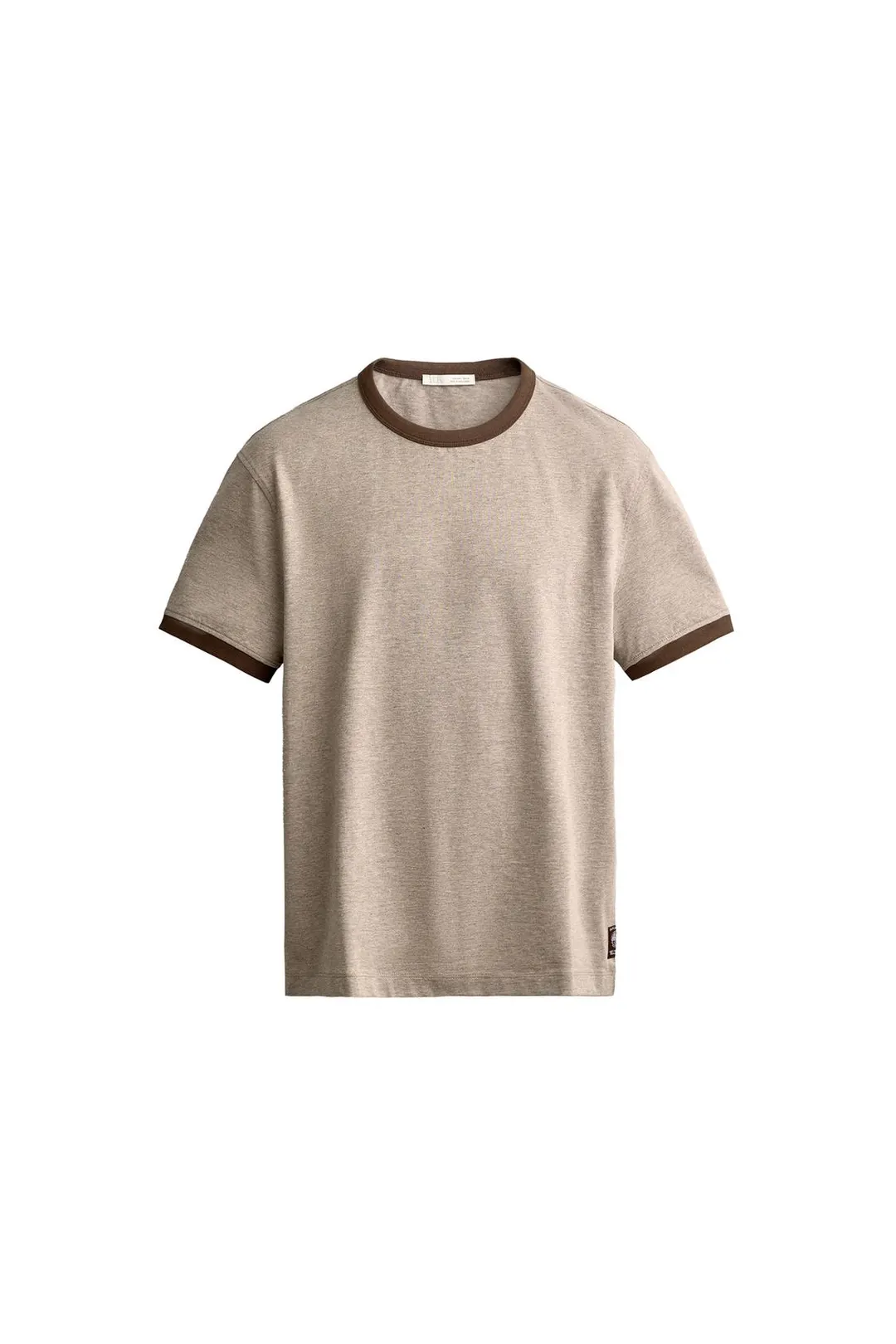 Футболка прямого кроя с контрастными деталями, Zara