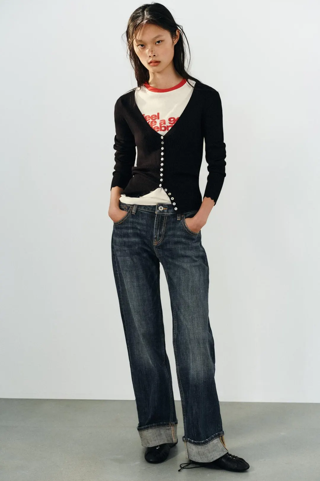 Туфли дерби из кожи, Zara