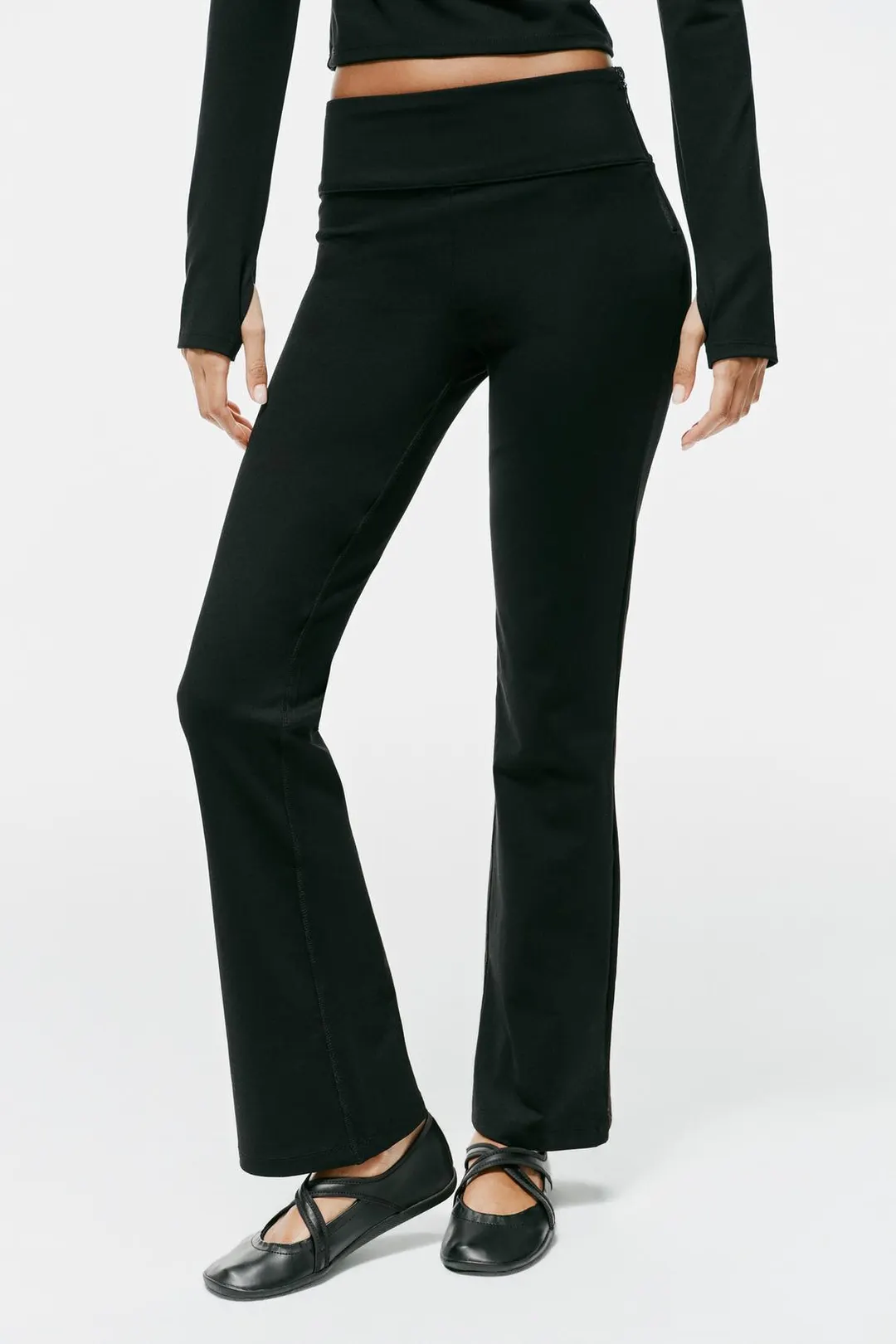 Брюки эластичные клеш, Zara