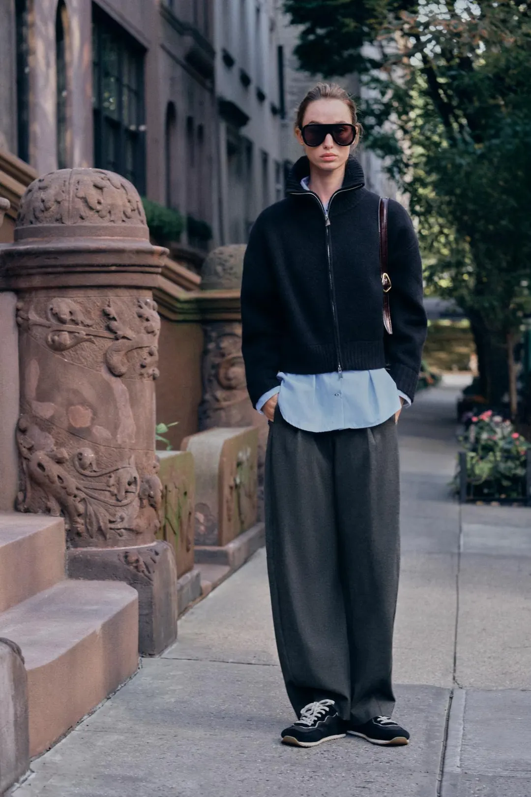 Кардиган с высоким воротником, Zara