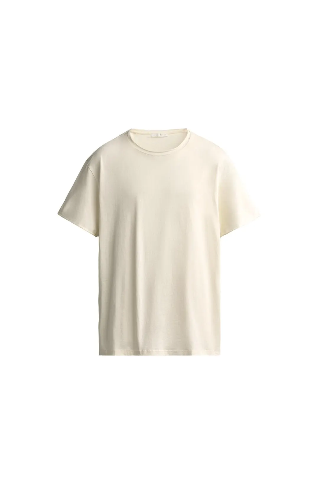 Базовая футболка с необработанными краями, Zara