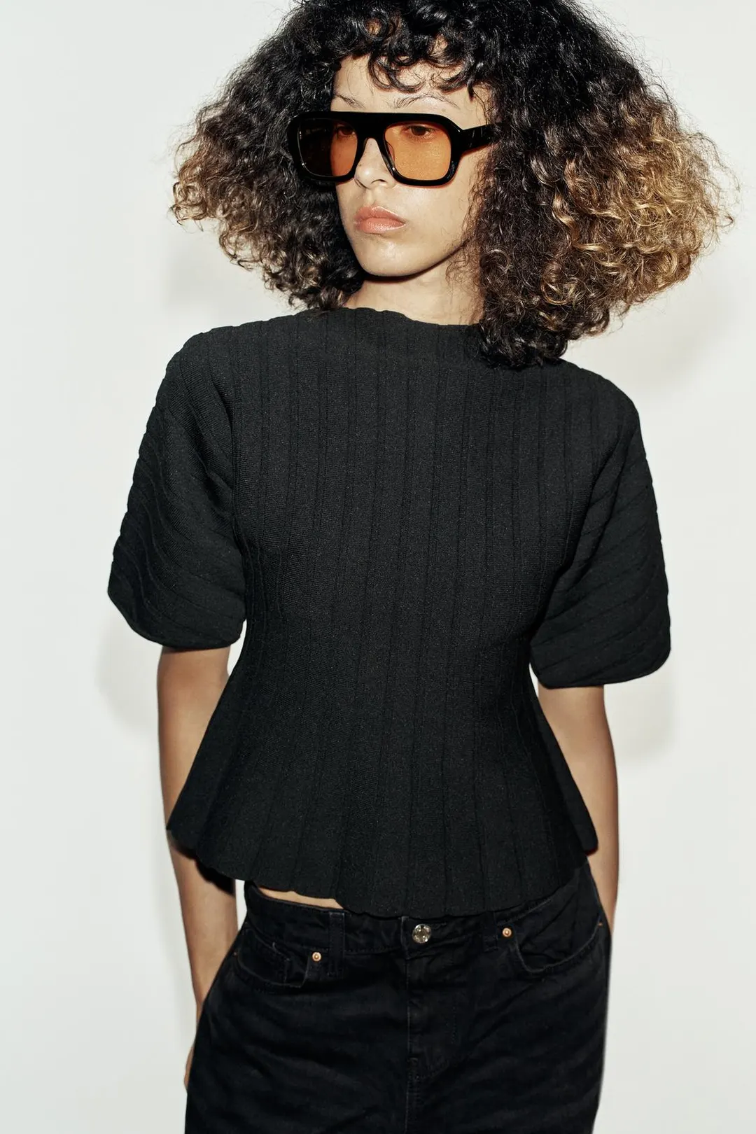 Топ в рубчик, Zara