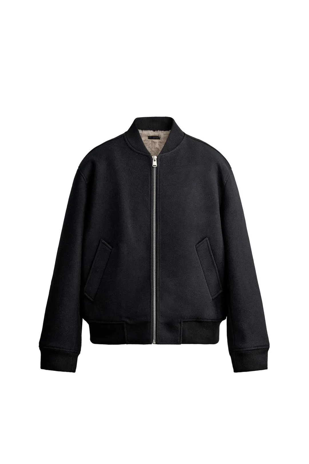 Бомбер с подкладкой из искусственного меха, Zara