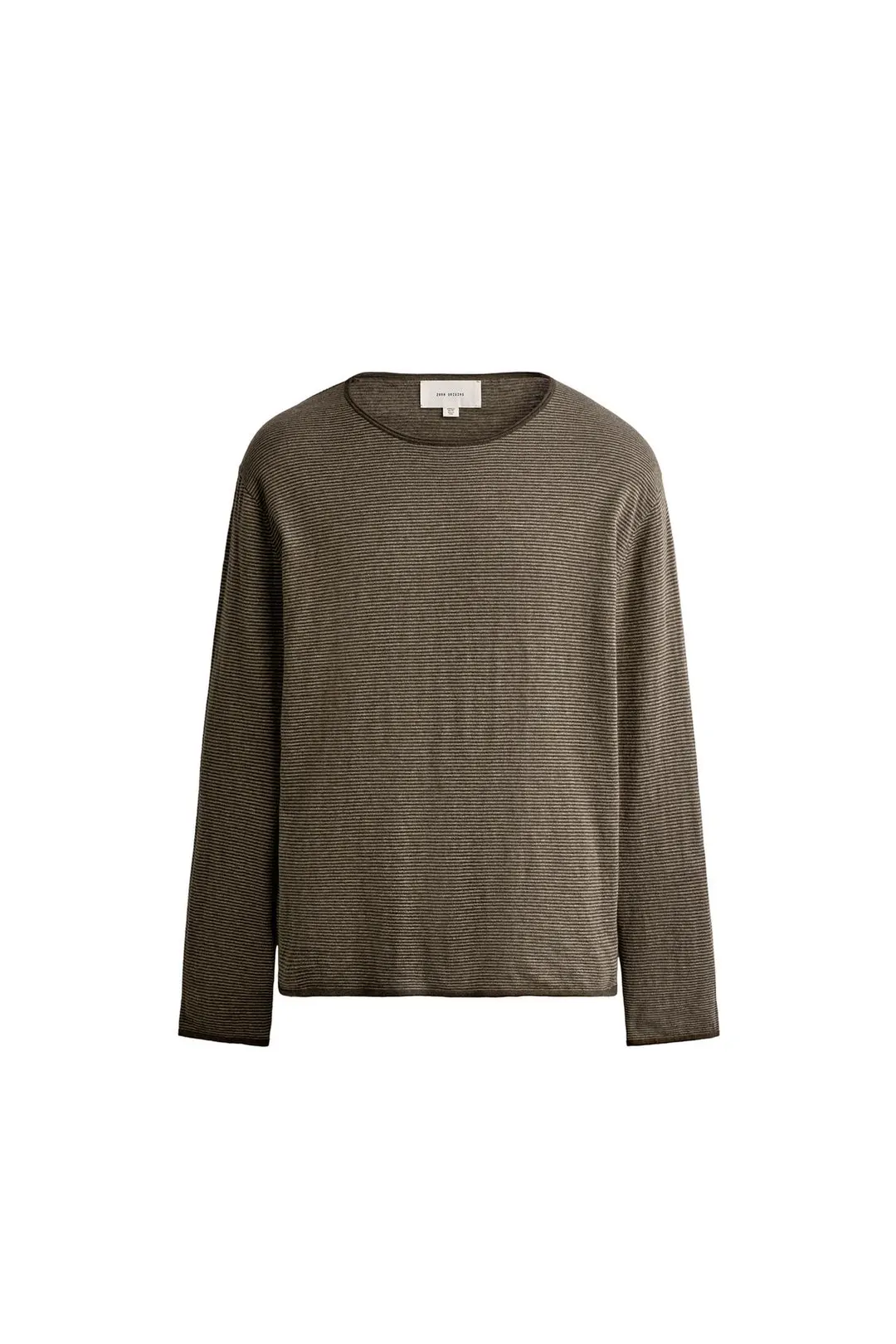 Свитер из хлопка и кашемира в полоску, Zara