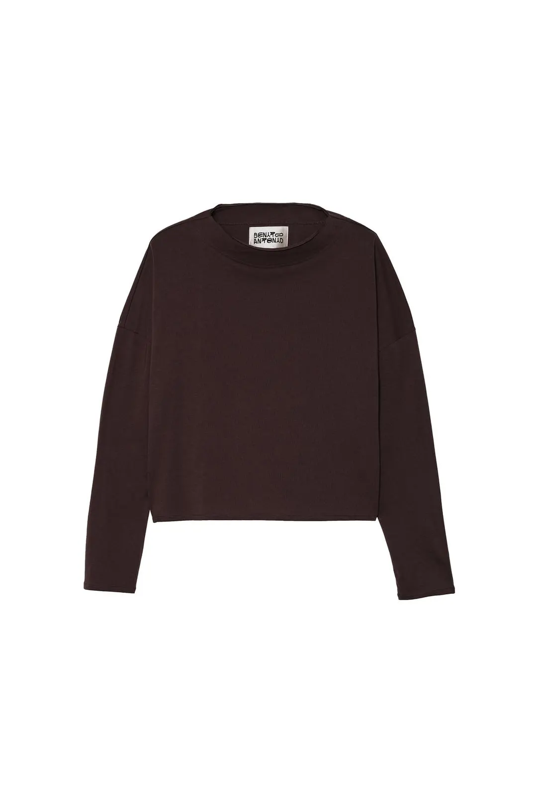 Укороченная футболка с длинными рукавами, Zara