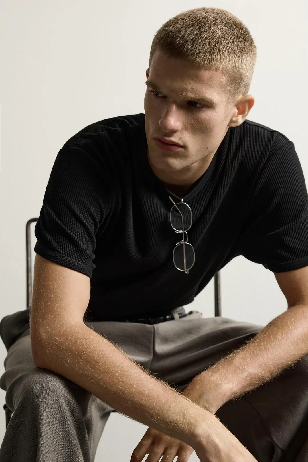 Футболка вафельной вязки, Zara