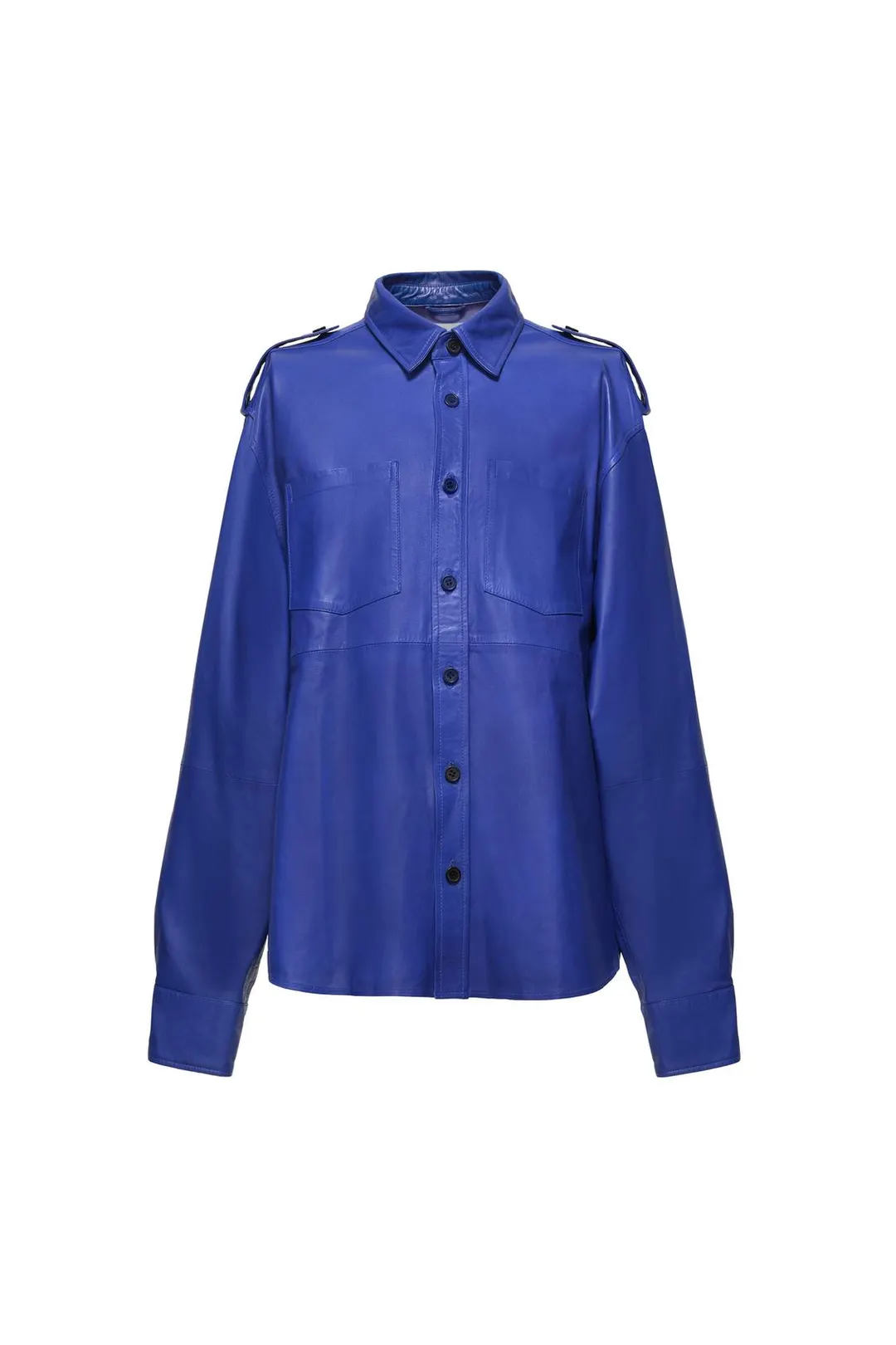 Кожаная рубашка свободного кроя Limited Edition, Zara