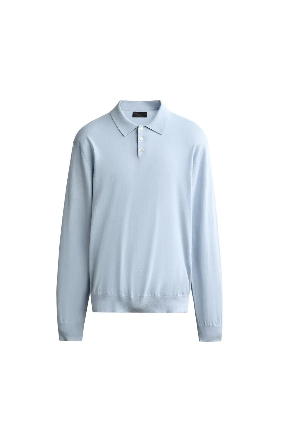 Поло легкое вязаное из смесового хлопка, Zara