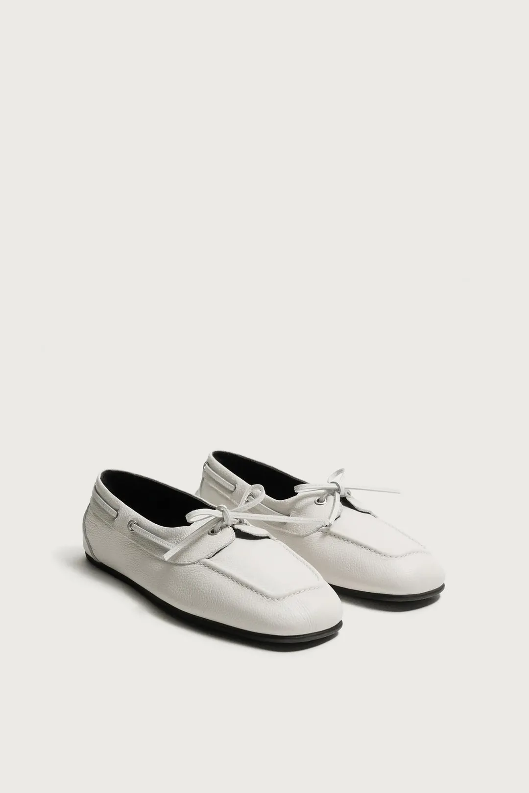 Топсайдеры кожаные, Zara