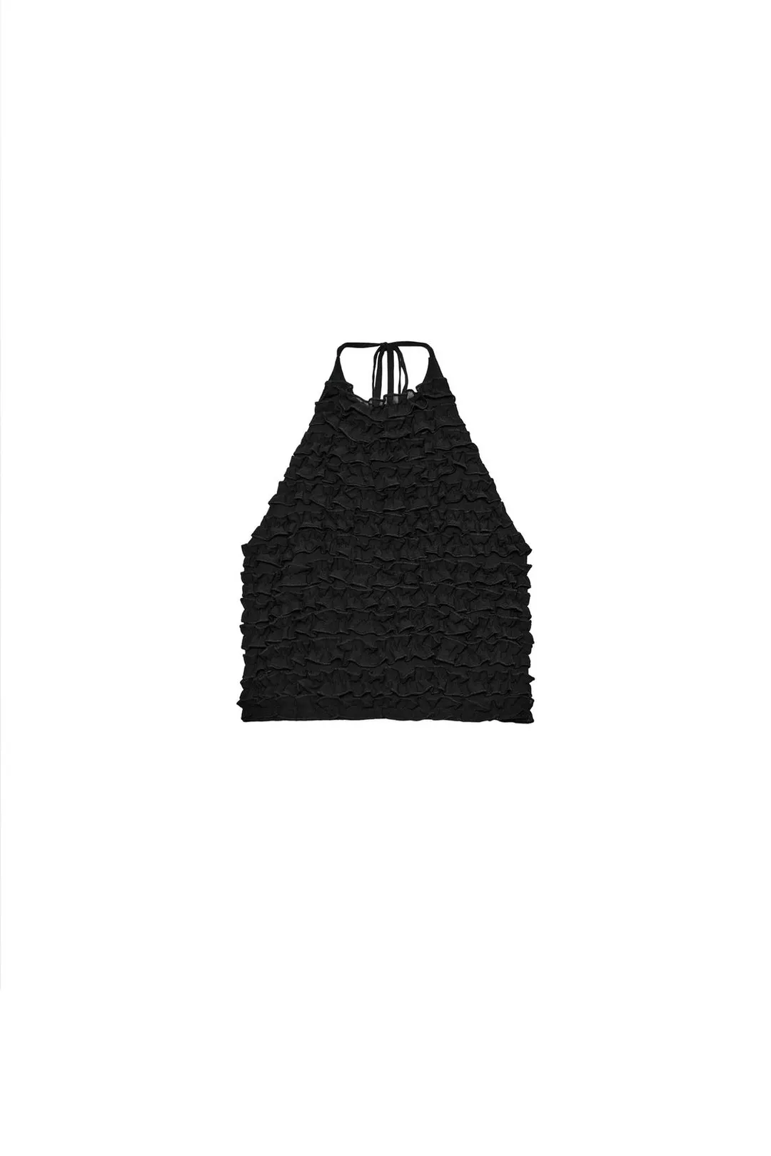 Топ халтер с оборкой, Zara